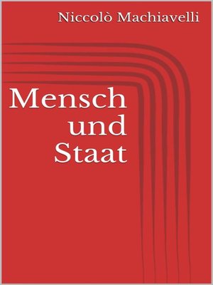 cover image of Mensch und Staat